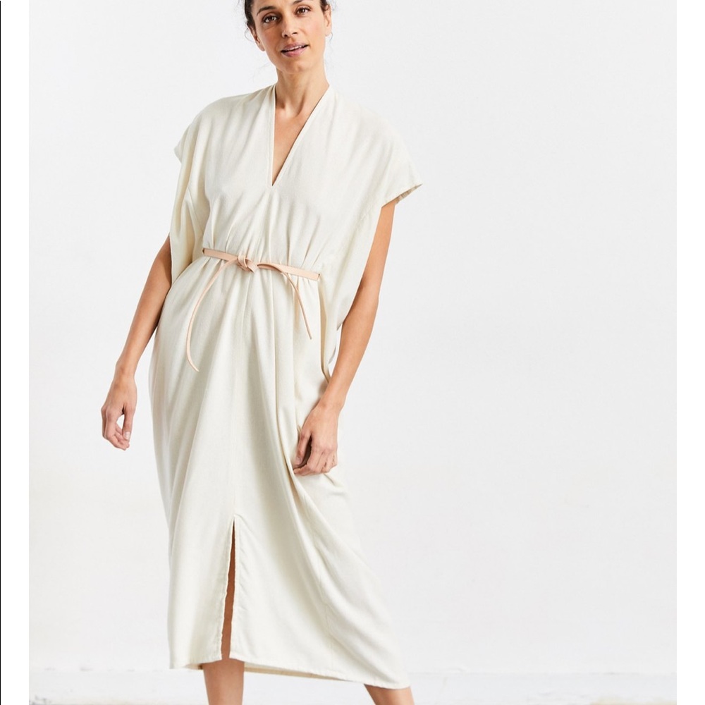 ISO! Miranda Bennett Knot Dress Silk Noil